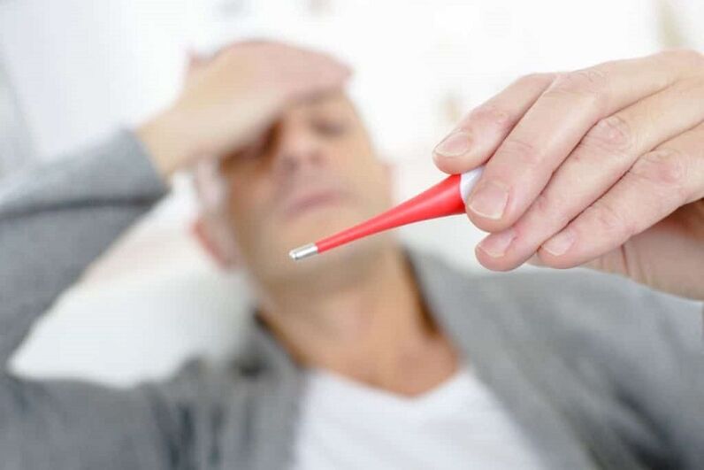 La temperatura con prostatitis