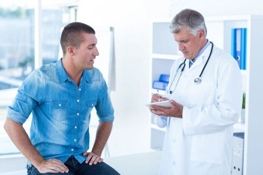 Atraer a un especialista con síntomas de prostatitis